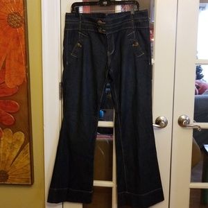 wide leg trouser flare stretch sailor jeans 15